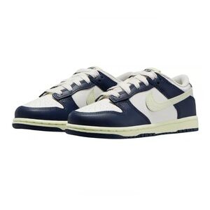 Nike Kids Navy and Cream Sneakers